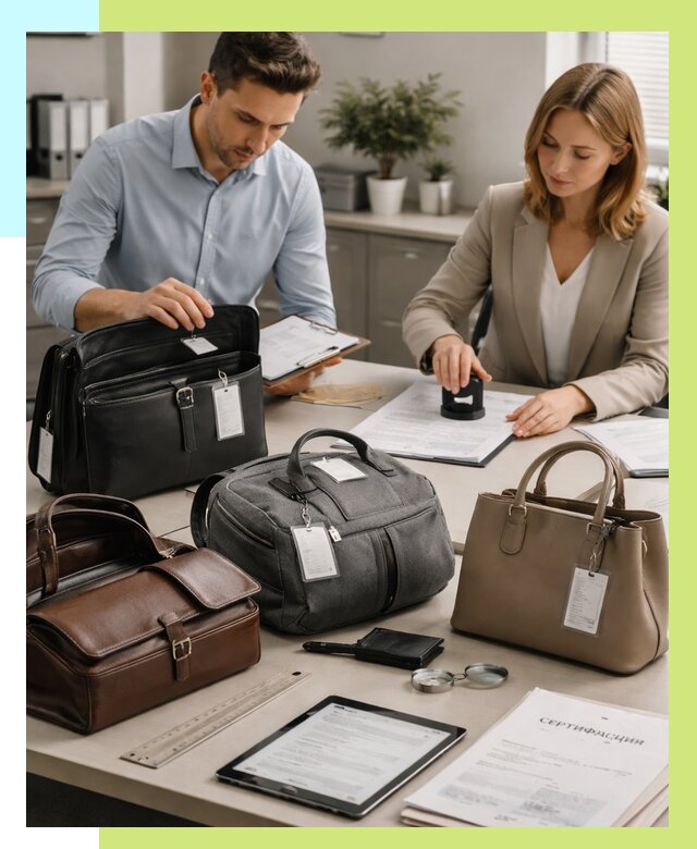 Сертификация сумок в Чебаркуле от 8053 руб. | Алешин-Чбр