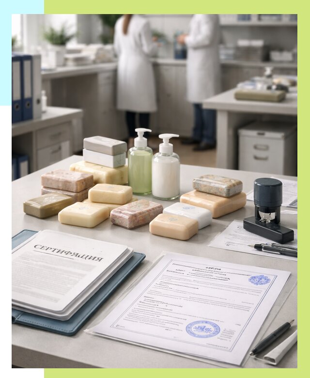 Сертификация мыла и сертификат на мыло в Чебаркуле от 12884 | Алешин-Чбр