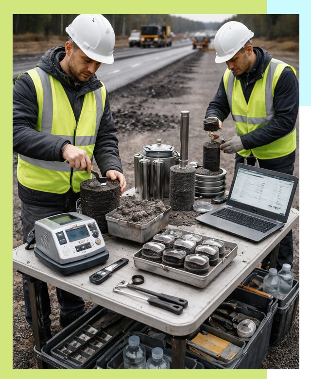 Сертификация асфальта: испытания и подтверждение в Чебаркуле