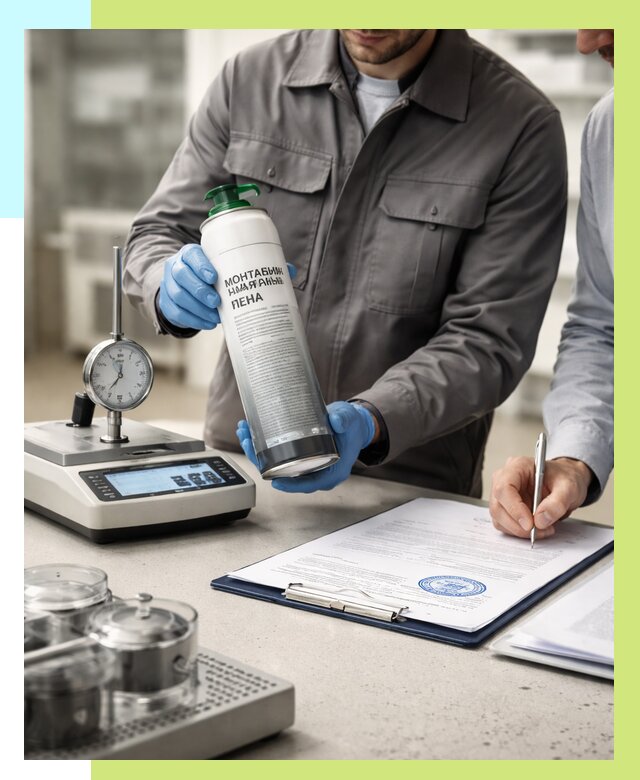 Сертификация монтажной пены в Чебаркуле от 16106 р. | Алешин-Чбр