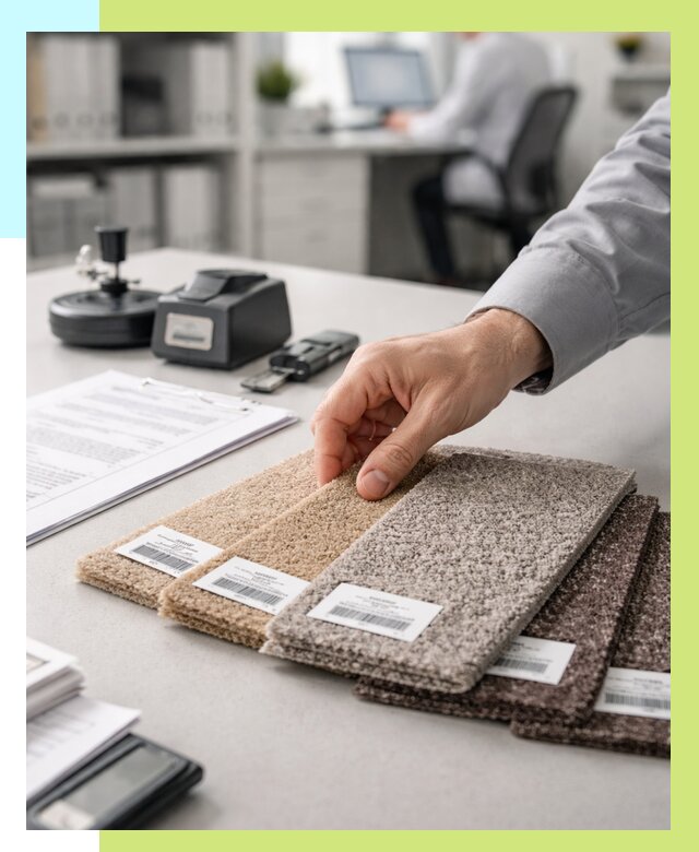 Сертификация ковролина в Чебаркуле от 16106 р., Алешин-Чбр