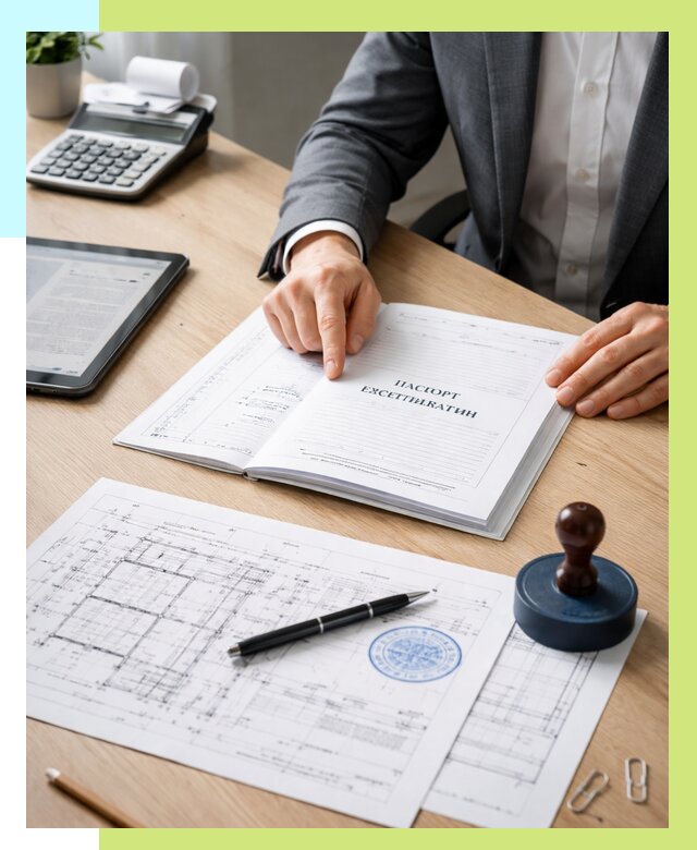 Паспорт эксплуатации в Чебаркуле под ключ от 4832 р. Алешин-Чбр