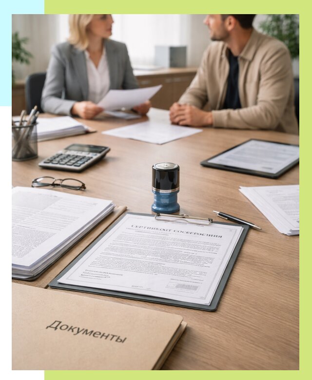 Сертификат соответствия на продукцию в Чебаркуле от 16106 р.|Алешин-Чбр