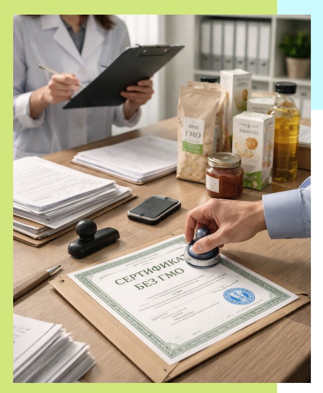 Получение сертификата Без ГМО для продукции в Чебаркуле