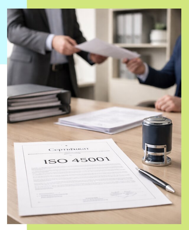 Сертификат ISO 45001 в Чебаркуле под ключ от 48317 р. | Алешин-Чбр